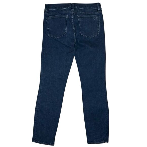 Tory Burch Cropped Skinny Denim Slim Medium Wash Jeans Womens Size 28 Blue - Picture 8 of 8
